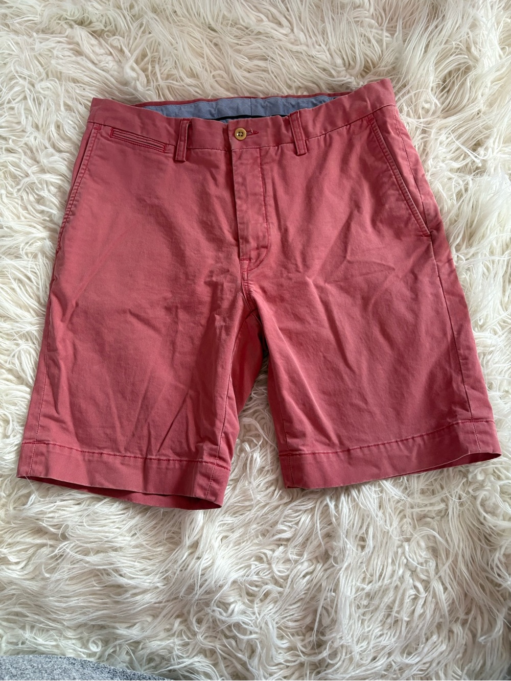 J.Crew Stanton 9” Chino Shorts Red 100% Cotton Men’s 32